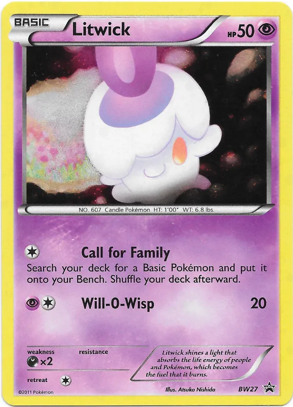 Litwick #009, Japanese BW-P Promos Gym Challenge