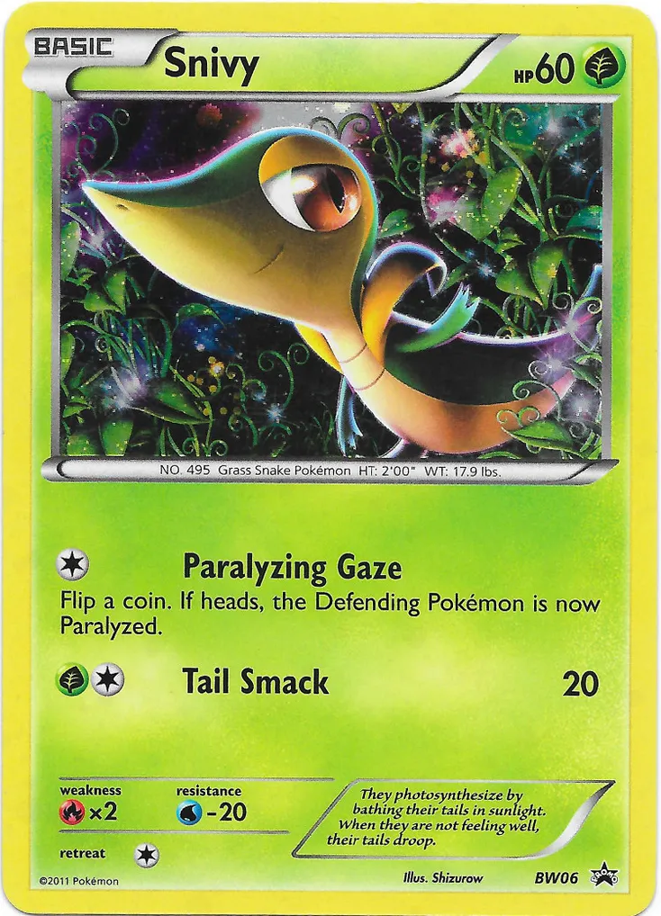 Snivy #018, Japanese BW-P Promos