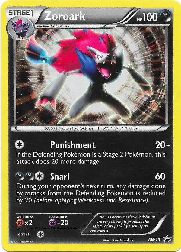 Zoroark #024, Japanese BW-P Promos