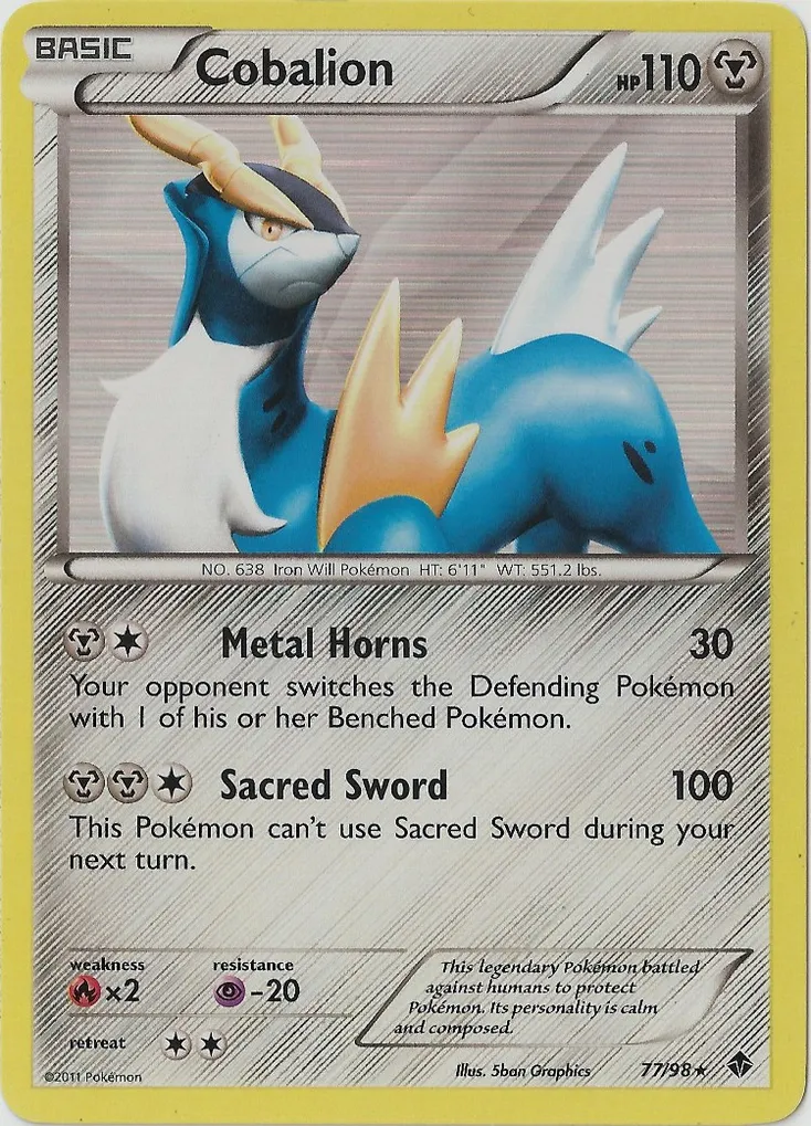 Cobalion #037, Japanese BW-P Promos Corocoro