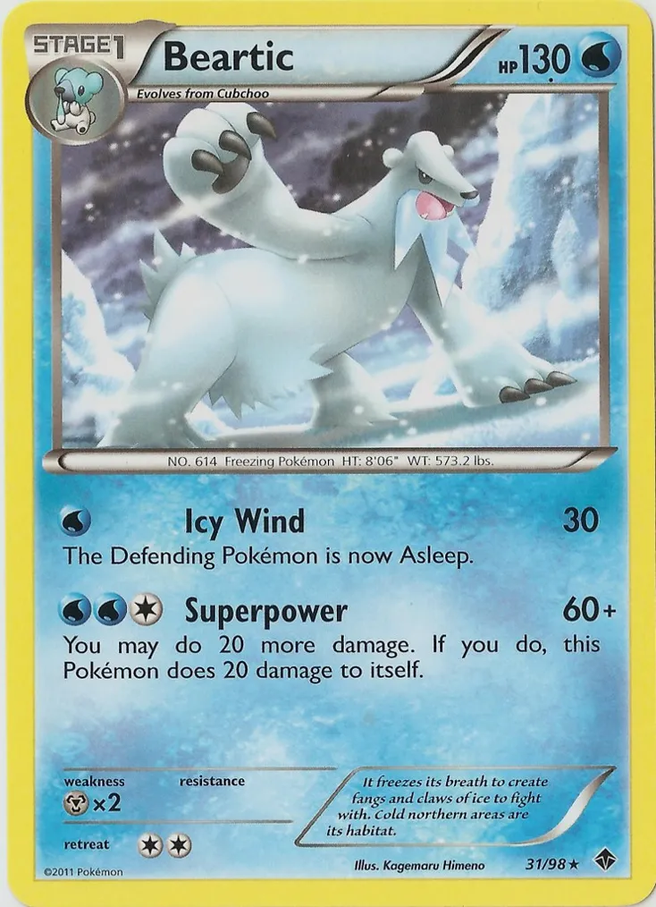 Beartic #053, Japanese BW-P Promos
