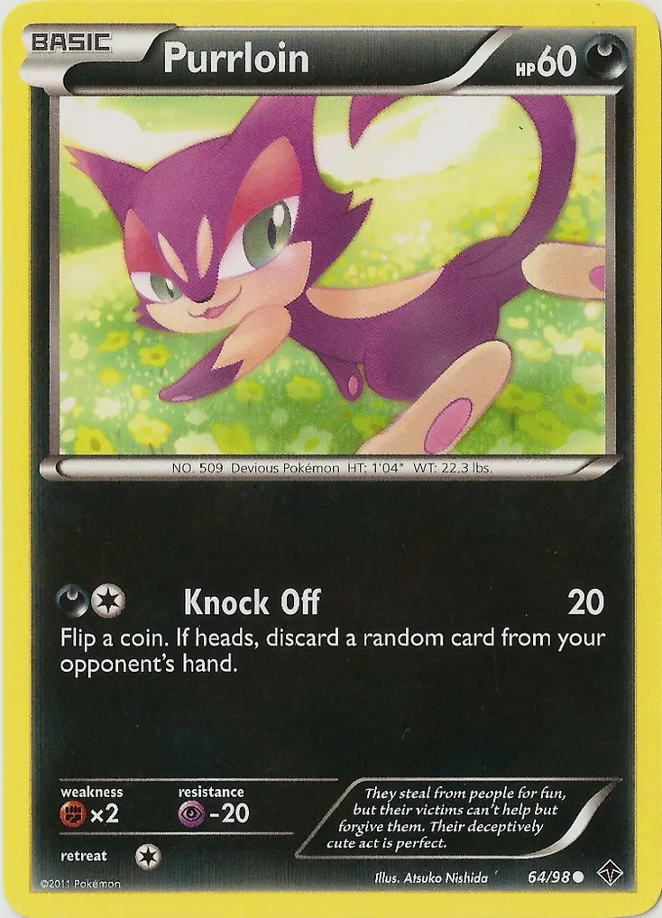 Purrloin #095, Japanese BW-P Promos Gym Challenge
