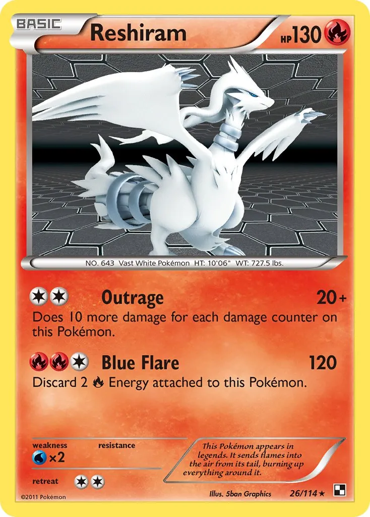 Reshiram #051, Japanese BW-P Promos Special Trunk Set