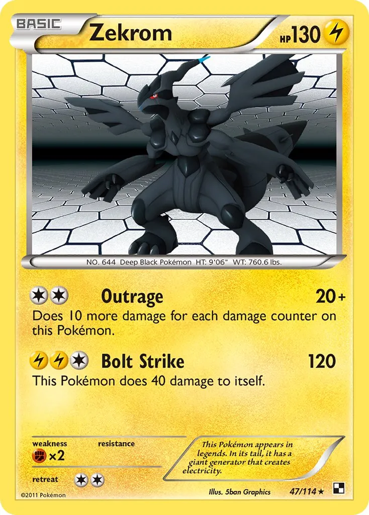 Zekrom #111, Japanese BW-P Promos