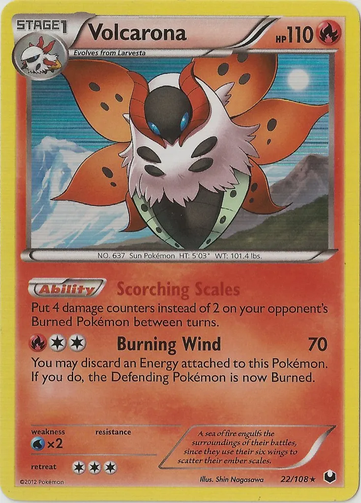 Volcarona #119, Japanese BW-P Promos Dark Rush Booster Box