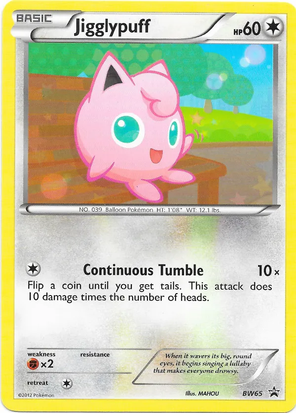 Jigglypuff #127, Japanese BW-P Promos Gym Challenge Pack