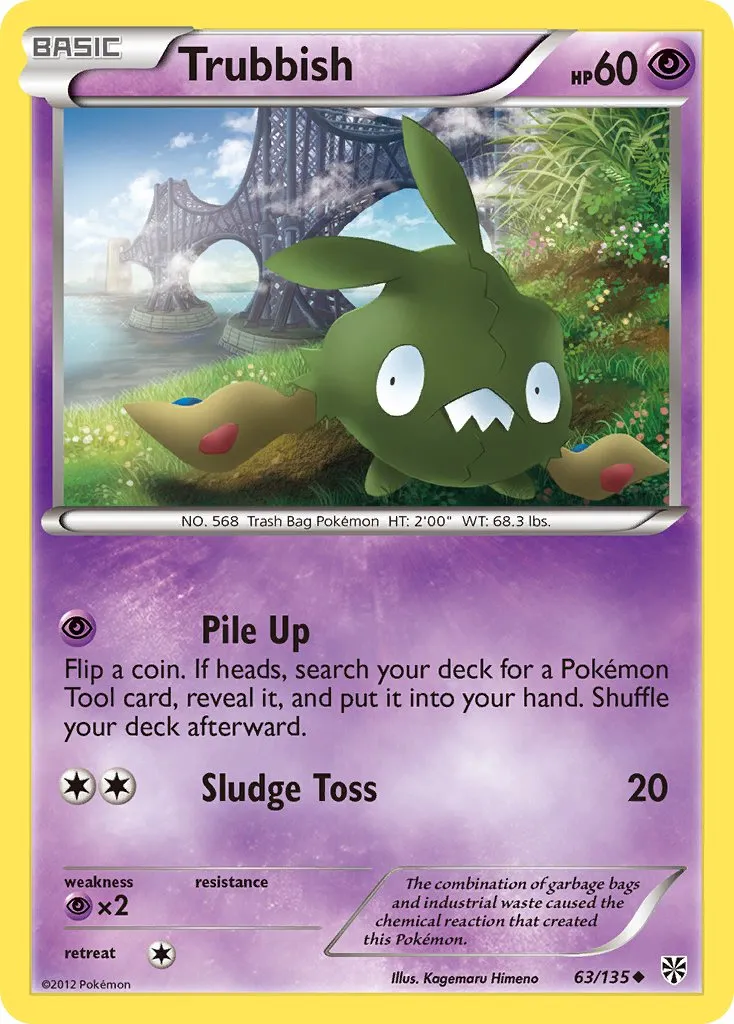 Trubbish #135, Japanese BW-P Promos Gym Challenge