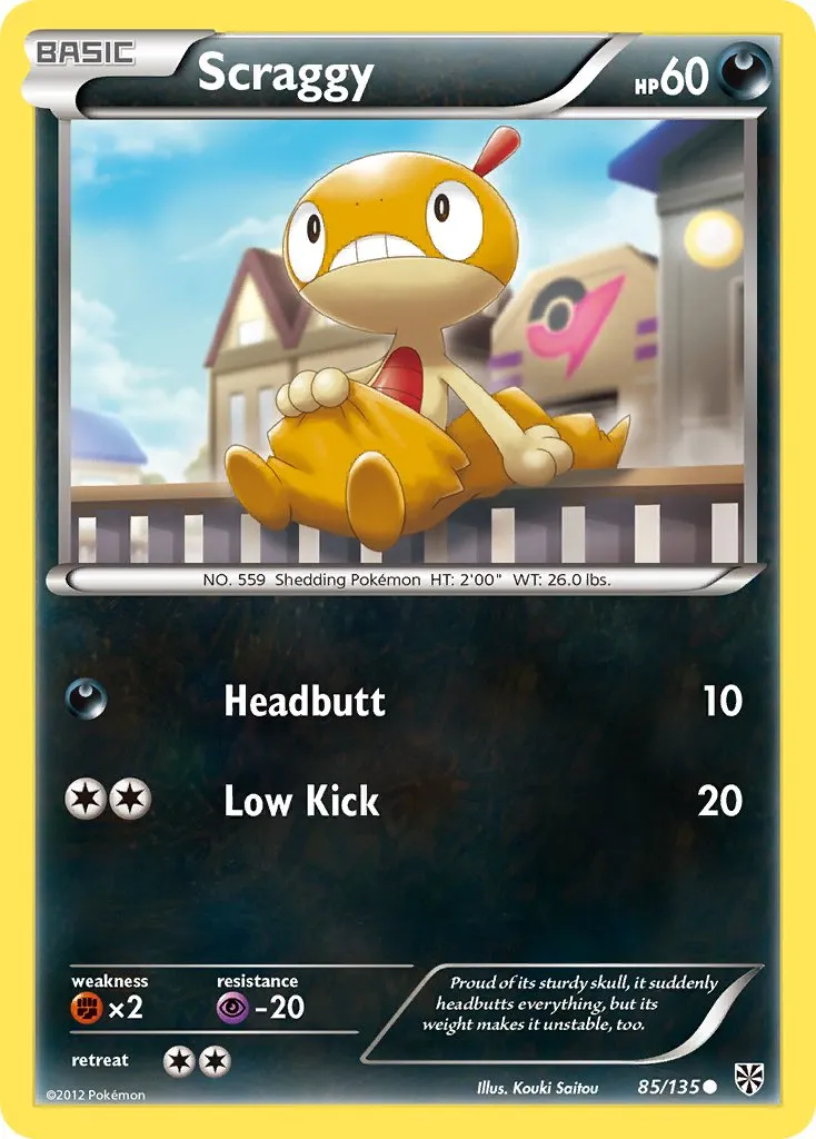 Scraggy #174, Japanese BW-P Promos Gym Challenge