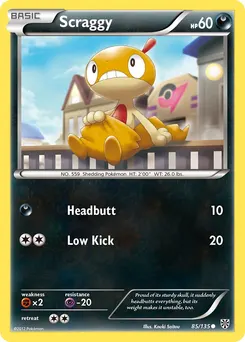 Scraggy #174, Gym Challenge