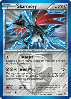 Skarmory #177, Holo Plasma Gale Booster Pack