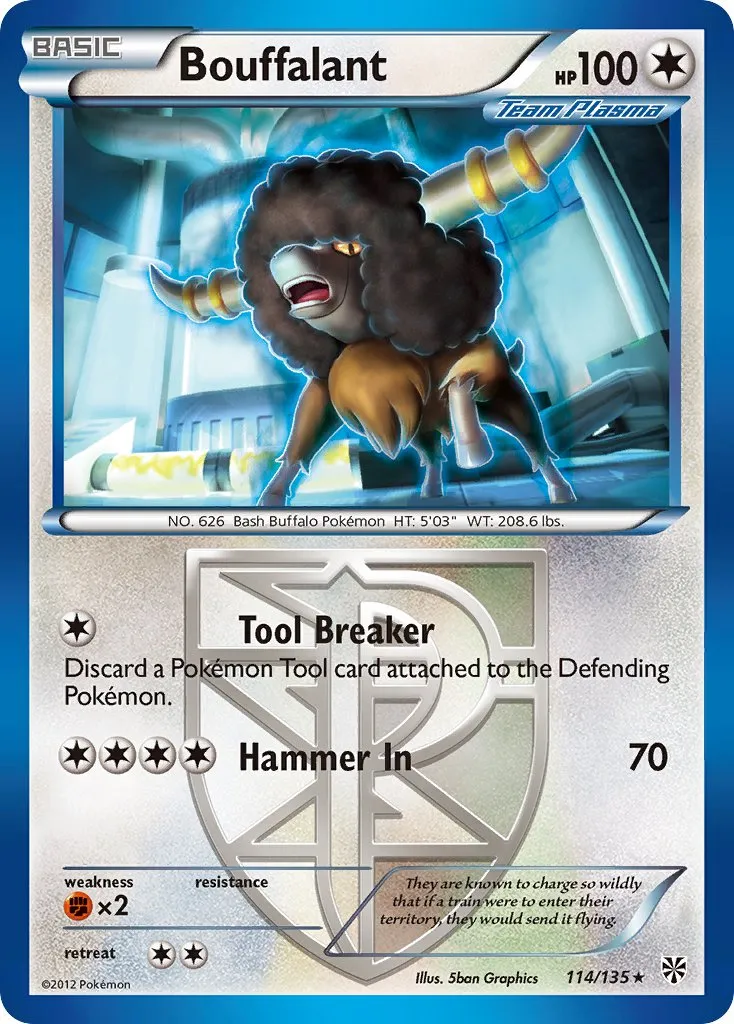 Bouffalant #178, Japanese BW-P Promos Plasma Gale Booster Pack