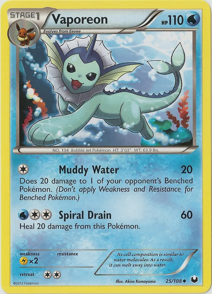 Vaporeon #184, Japanese BW-P Promos