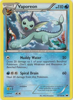 Vaporeon #184, Standard
