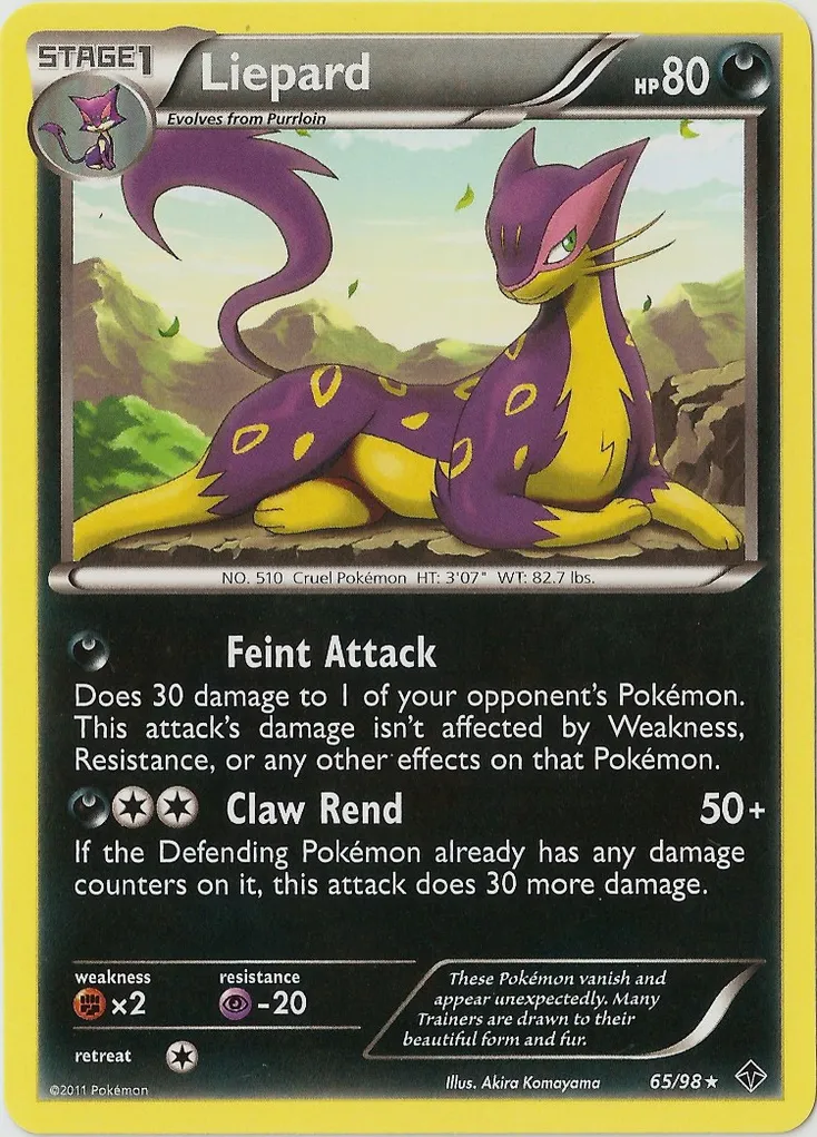 Liepard #066, Japanese BW-P Promos Pokemon Kids Special