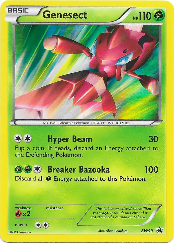 Genesect #232, Japanese BW-P Promos Movie Commemoration Genesect Set