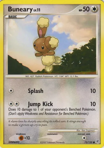 Buneary #015, Japanese DP-P Promos Meiji Chocolate