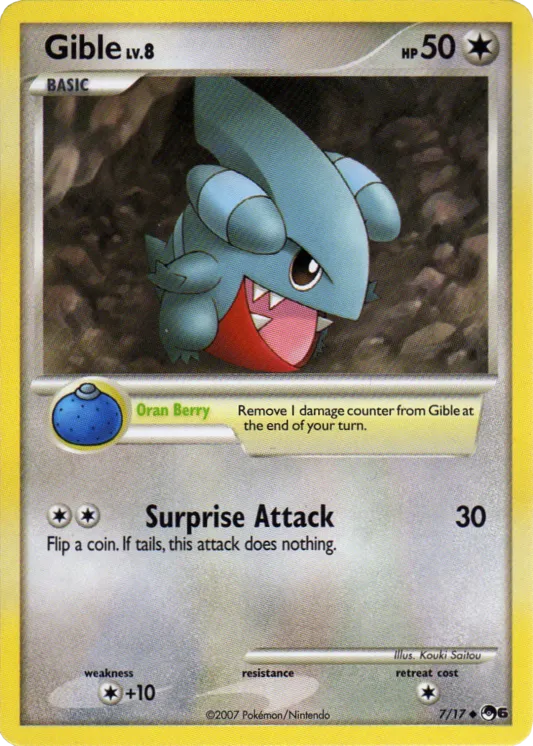 Gible #026, Japanese DP-P Promos Spring Battle Road