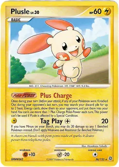 Plusle #055, Battle Road Summer-DP Tag