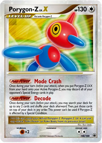 Porygon-Z LV.X #075, Japanese DP-P Promos MP/DD Official Visual Book