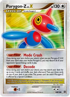 Porygon-Z LV.X #075, MP/DD Official Visual Book