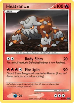 Heatran #083, Japanese DP-P Promos Meiji Chocolate
