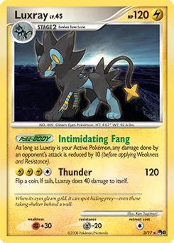 Luxray #086, Japanese DP-P Promos Meiji Chocolate
