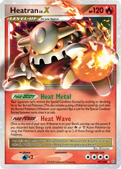 Heatran LV.X #092, Cry From Mysterious/Temple of Anger Official Visual Book