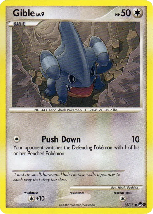 Gible #097, Japanese DP-P Promos Autumn Battle Road