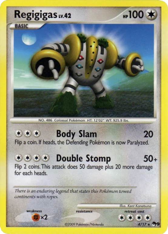 Regigigas #111, Japanese DP-P Promos Collection Challenge