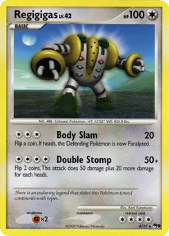 Regigigas #111, Collection Challenge