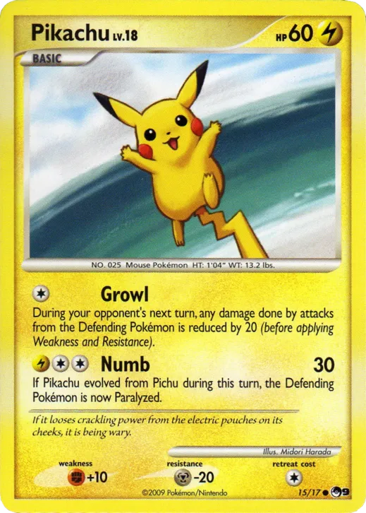 Pikachu #113, Japanese DP-P Promos Pokemon Quiz Rally Prize