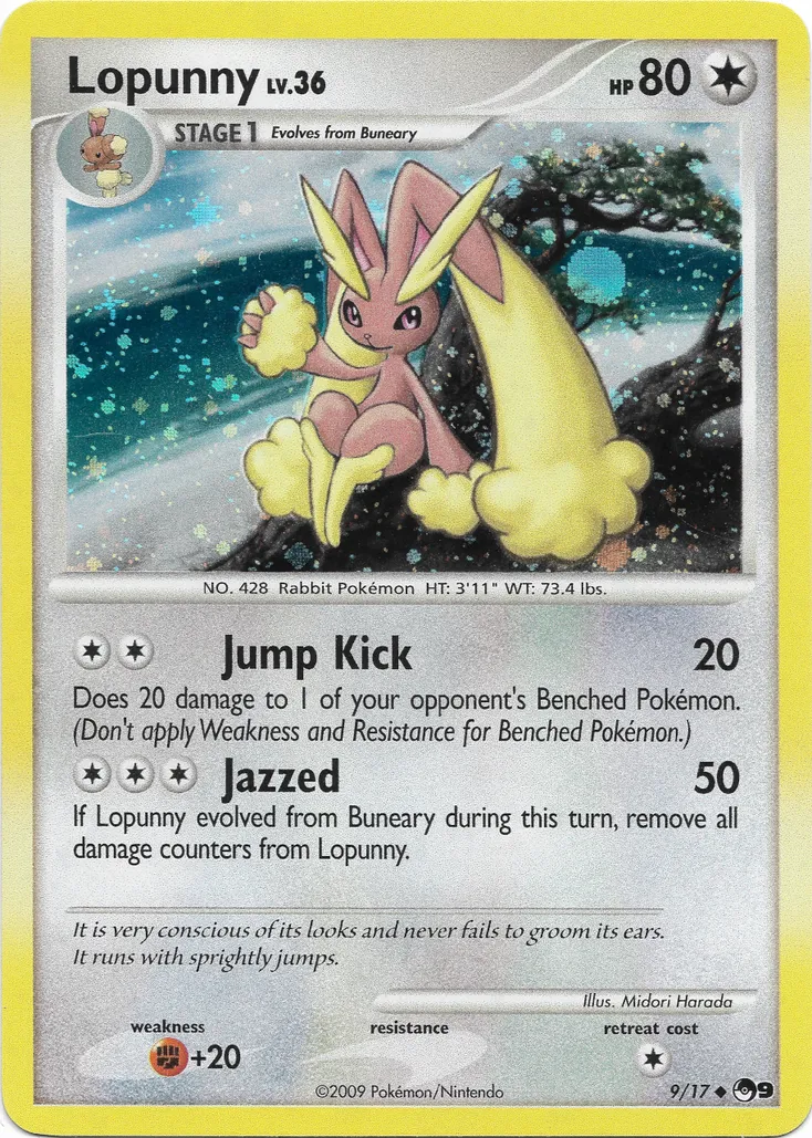 Lopunny #116, Japanese DP-P Promos Collection Challenge DP Exchange