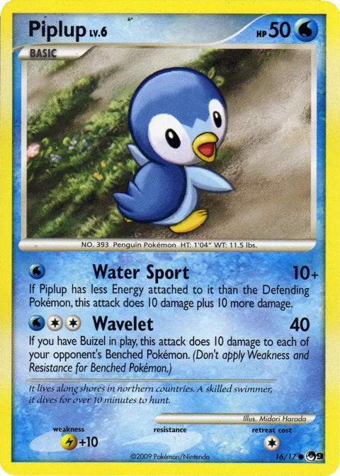 Piplup #119, Japanese DP-P Promos
