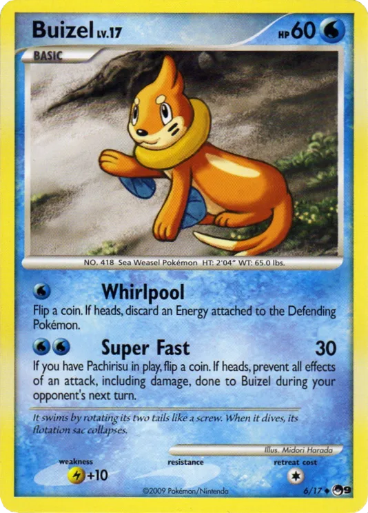 Buizel #120, Japanese DP-P Promos Collection Challenge Gym Collection