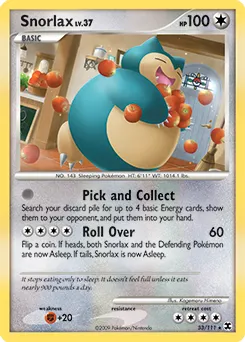 Snorlax #126, Japanese DP-P Promos Domino's Pizza