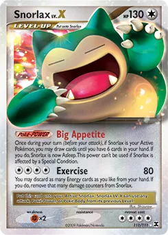 Snorlax LV.X #127, Japanese DP-P Promos Domino's Pizza