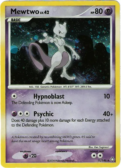 Mewtwo #049, Japanese DPt-P Promos Pokemon Battle Tour