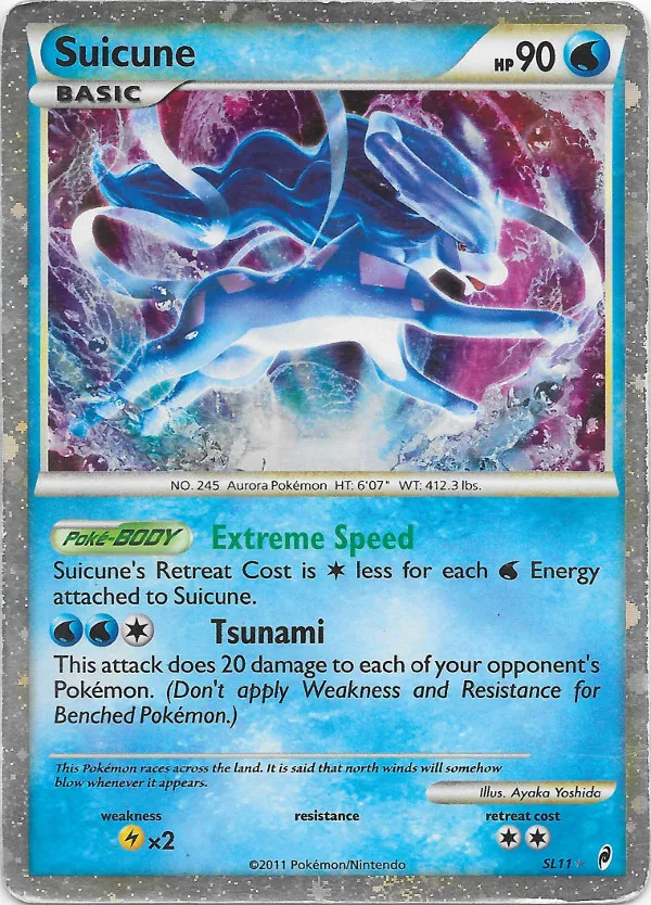 Suicune #063, Japanese L-P Promos Shiny Pokemon Present Campaign