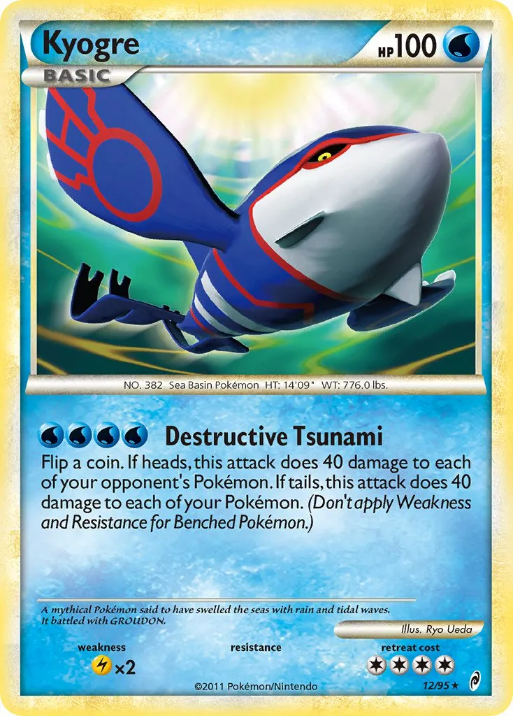 Kyogre #071, Japanese L-P Promos Legendary Pokemon Present Campaign