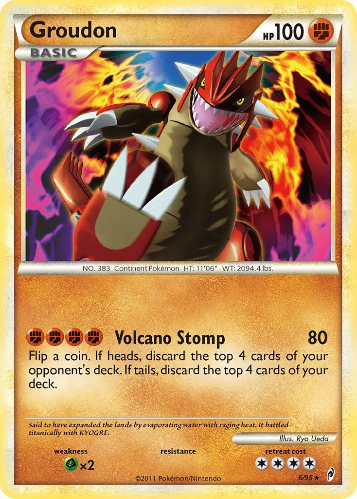 Groudon #072, Japanese L-P Promos Legendary Pokemon Present Campaign
