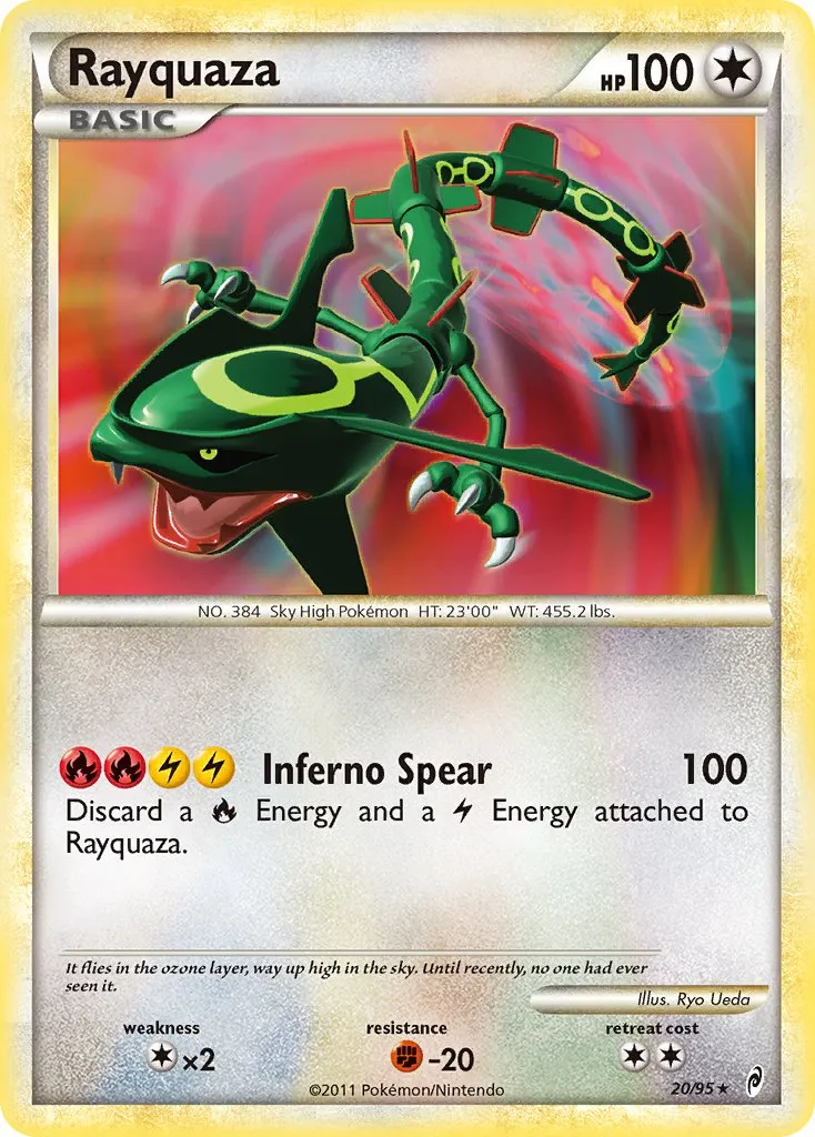 Rayquaza #075, Japanese L-P Promos Legendary Pokemon Present Campaign