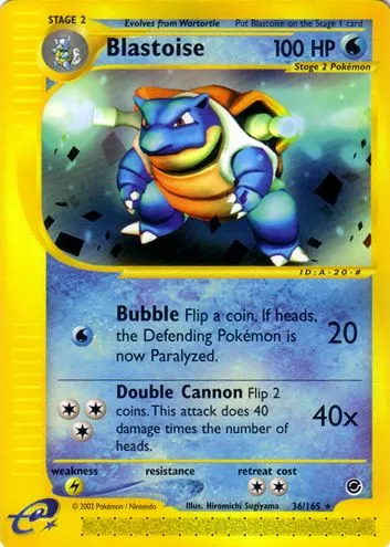 Blastoise #013, Japanese P Promos