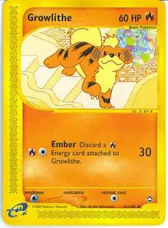 Growlithe #030, Standard