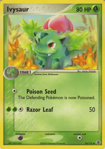 Ivysaur #004, Japanese PCG-P Promos Pokemon Game Lottery