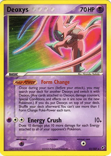 Deoxys #019, Japanese PCG-P Promos Pokemon Festa