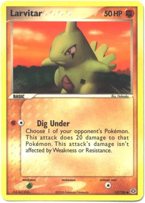 Larvitar #033, Japanese PCG-P Promos McDonald's
