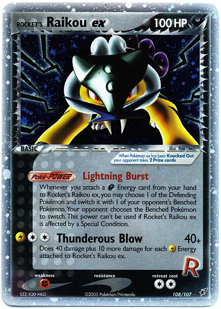 Rocket's Raikou ex #035, Japanese PCG-P Promos Rocket Gang Strikes Back