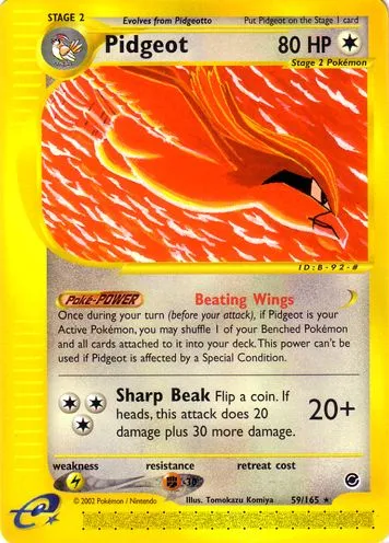 Pidgeot #073, Japanese PCG-P Promos Meiji Chocolate