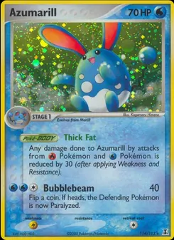 Azumarill #077, Pikachu's Summer Festival Dvd