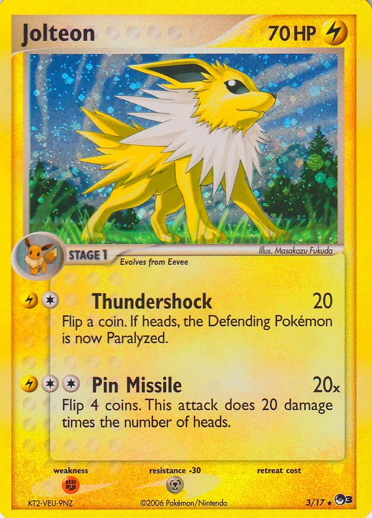 Jolteon #106, Japanese PCG-P Promos Meiji Chocolate